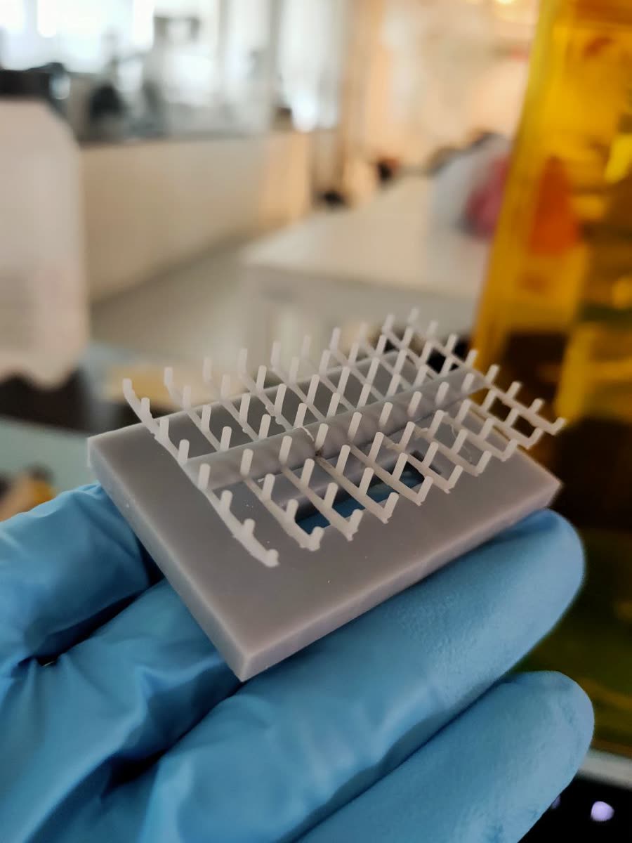 Microfluidic marinade injector